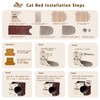 GONPETGP Cat Beds for Indoor Cats, Cat House Cave with