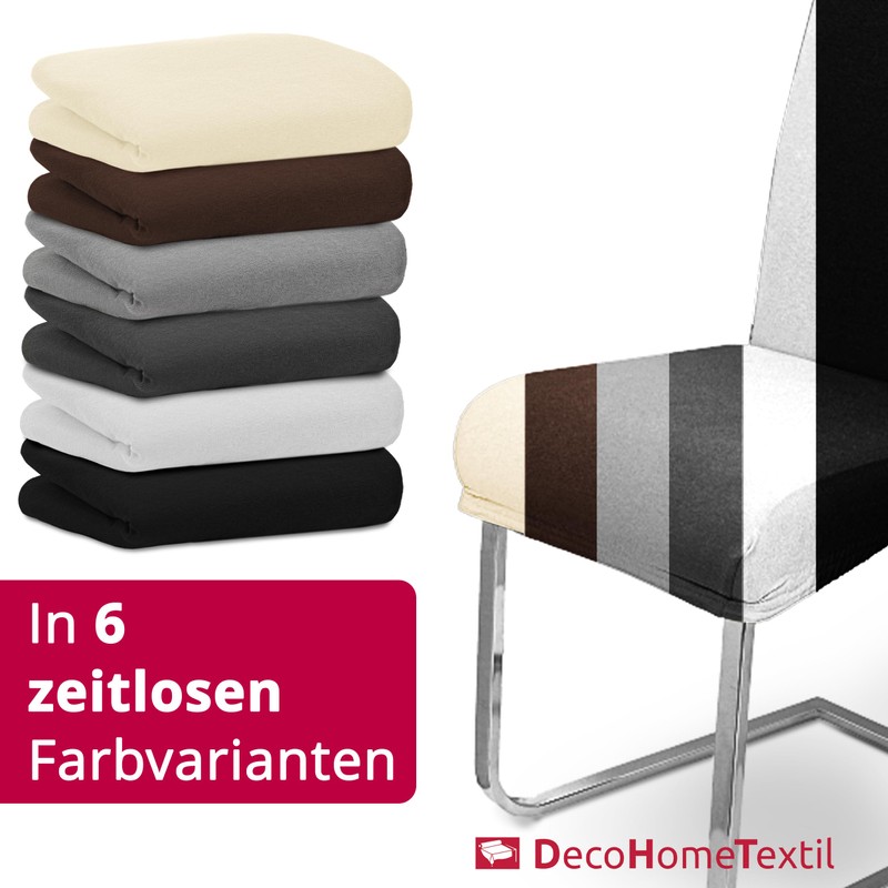 DecoHomeTextil Universal Stretch Plain Chair Cover, Chair Cover, Covers