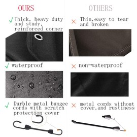 Winter Air Conditioner Covers for Outside Units, Waterproof Central Cover Sturdy Covers Ac Defender, Heavy Duty Top Ac Cover for Outdoor ( Black 40 x 40 inch)