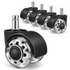 GIONAR Office Chair Wheels Set of 5, 11x22mm Rubber Castors