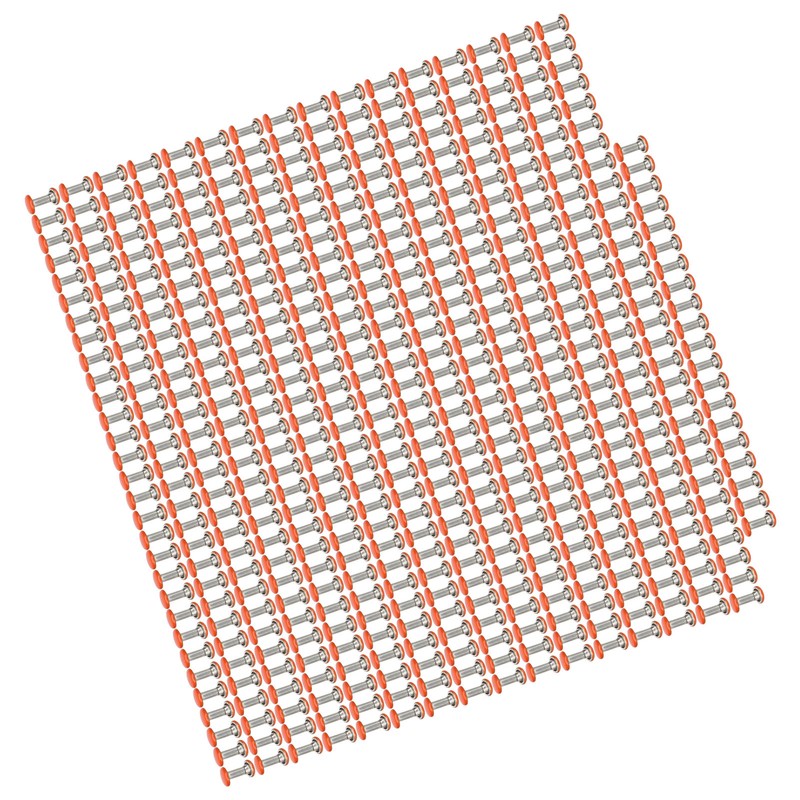 500 Sets Metal Studs Rivets 6x8mm Iron High Hardness Strong