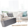 CORHAD 2Pcs Elastic Armrest Cover Grey Sofa Armrest Protector for