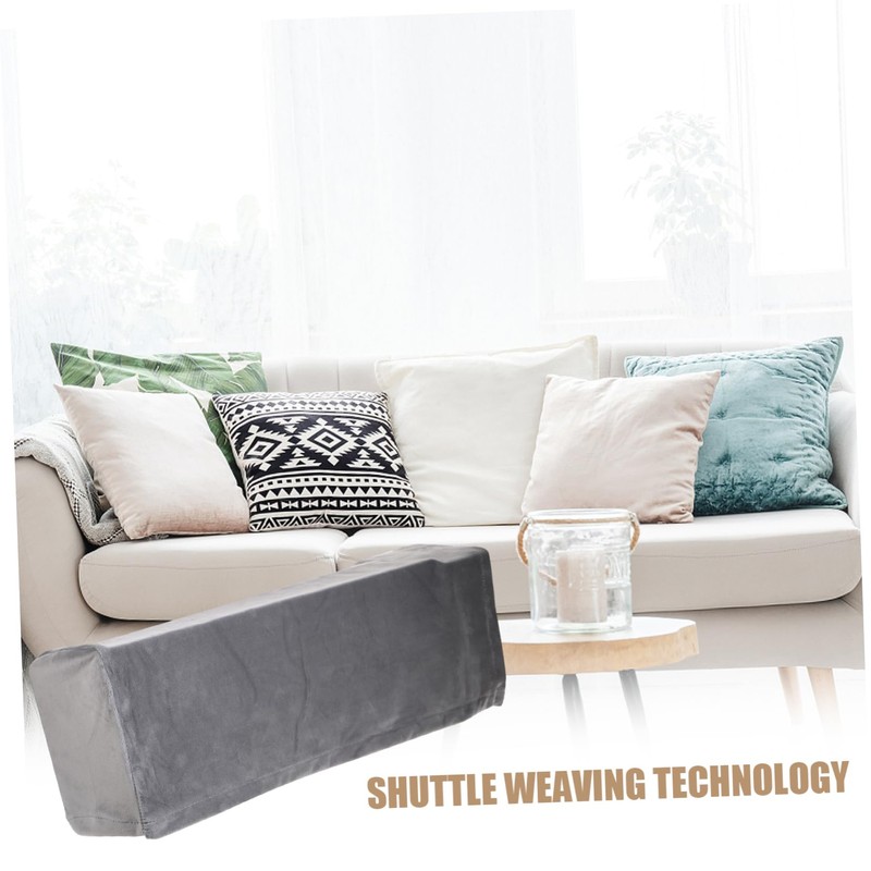 CORHAD 2Pcs Elastic Armrest Cover Grey Sofa Armrest Protector for