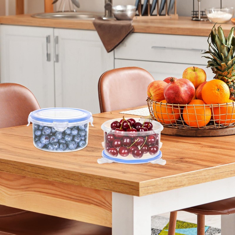 Kssvzz 6 Pack 600 ml Food Storage Containers with Lid,