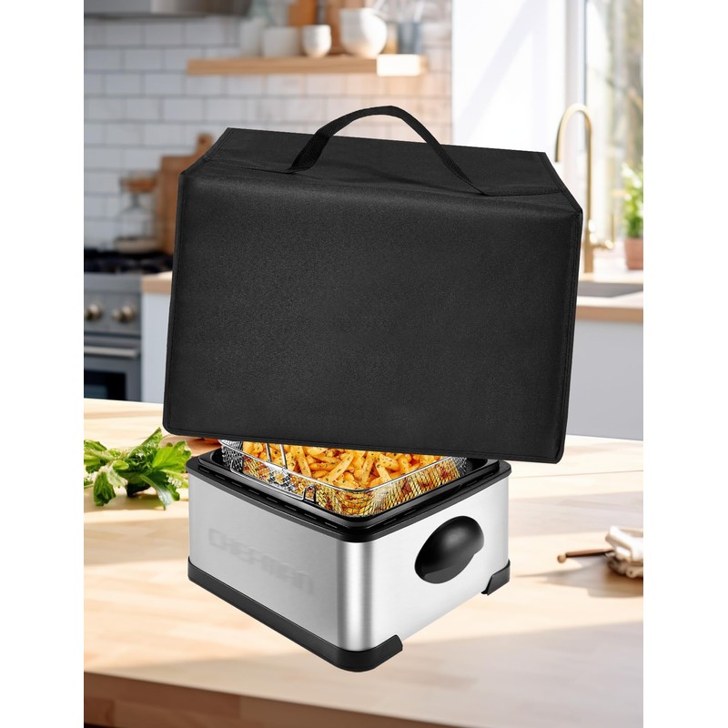 Deep Fryer Cover Heavy Duty Waterproof Heat Resistant Nylon Cover