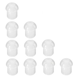 KS K-STORM Replacement Silicone Mushroom Earbud EarTips for Acoustic Tube Earpieces (Pack of 10)