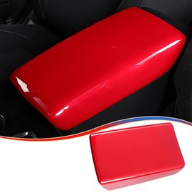 MUXEE 11th Gen Civic Center Console Armrest Box Panel Cover Trim for Honda Civic 2022 2023 2024 2025 2026 - ABS Wine red Sport Interior Accessories