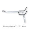 Pegboard Peggy's Perforated Wall Hooks Hanging Width 25/25.4 mm Pack