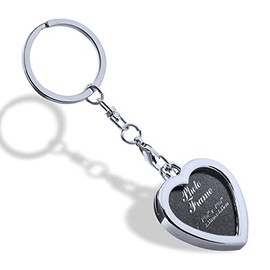 Photo Frame Keychain for Women Men Heart Picture Frame Keychains for Her Him Christmas Birthday Gifts for Best Friend Couple Picture Key Chain