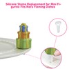 Dielianyi 30 Pcs Silicone Stems replacement for mini figurine fits