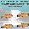 Southeastern Accessory 4 Pack Swimming Pool Spa Brass Deck Jet