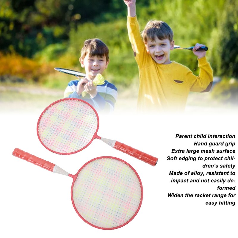 Kids Badminton Racket Set Lightweight Easy Grip Badminton Racquets for