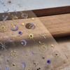Star Moon Nail Sticker 5D Embossed Gold Sun Purple Moon