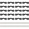 Amarine Made 20 Pack Kayak Nylon Bungee Tie Down Eyelets with Stainless Steel Screws Kayak Pad Eyes Deck Loops Accessories for Kayaks Canoes and Boats