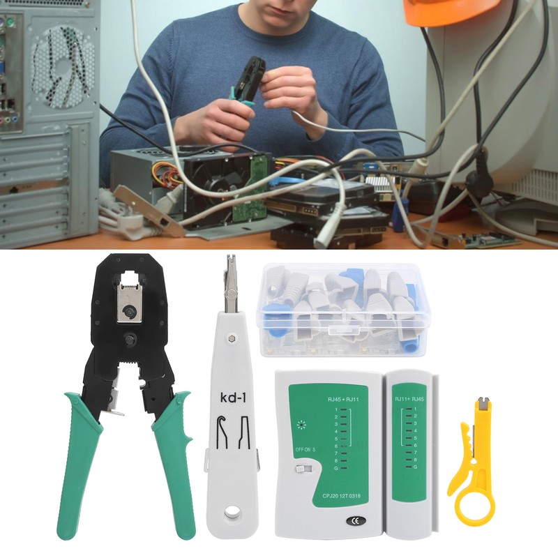 Network Cable Repair Tool Kit Wire Maintenance Portable Industrial Supplies