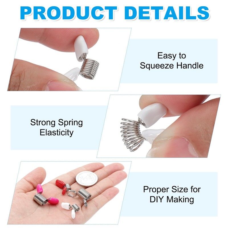 PATIKIL Bead Stopper for Jewelry Making, 10 Pcs 22mm Spring