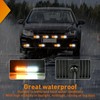 Nilight 8PCS Led Strobe lights 12LED Amber White Emergency Light