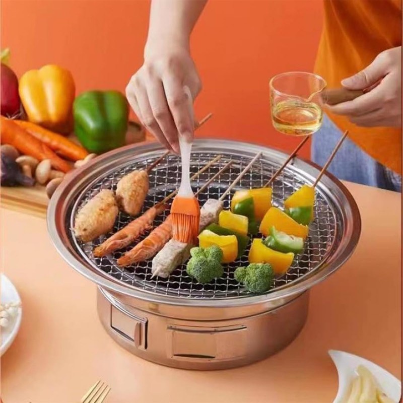 Unikato Disposable Grate Round Net Refill, Set of 5, Barbecue