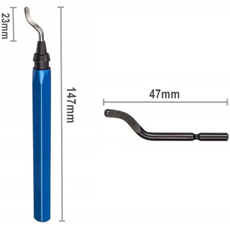 Swivel Head Deburring Tool - Deburring Tool with 5 Blades,Removing