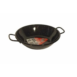 La Ideal Enamelled Steel Deep Pan, 18 cm, Black