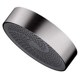 AULEEND，high pressure shower heads，with Anti-Clog Rubber Jets - 360° Rotation Adjustable Shower Head -7.87inches (Brushed Nickel)