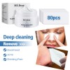 80x LANBENA Pore Strips Blackhead Remover Cream Nose Acne Clean