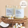 Lavanila Vanilla Coconut Scented Natural Soy Candle (2-Pack) - Handcrafted,