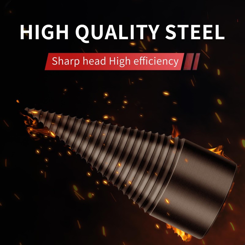 4PCS Firewood Log Splitter, Firewood Drill Bit Wood Splitter 32mm,