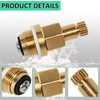 PK1100 Premium Brass Globe Valve Stem & Bonnet for Arrowhead