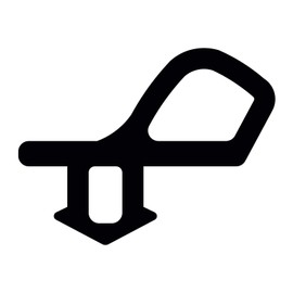 ExtrudaSeal B204 Bubble Gasket Replacement Window Door Draught Excluder Seal - 2m