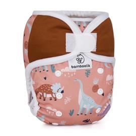 Washable Nappy Cover One Size Fits All Velcro Double Side Barrier Two Elastic Waist