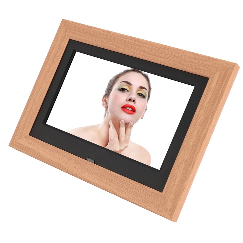 Digital Picture Frame Wooden 7 Inch IPS HD Multifunctional Smart