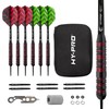 Hy-Pro Darts Set - 22g Steel Tip Darts, 6x Aluminium