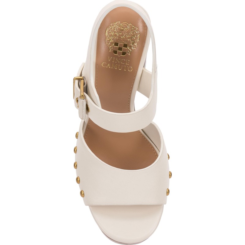 Vince Camuto Women's Pazton Platform Sandal, Coconut Cream, 8