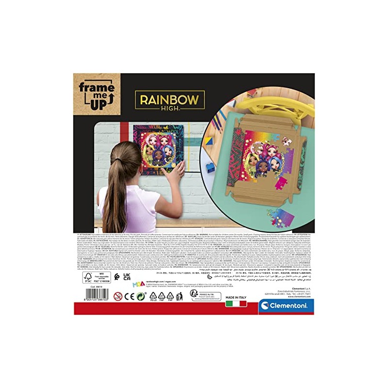 Clementoni 38810 Rainbow High 60 Frame High-60 Pieces-Jigsaw Puzzle for