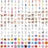 200 Stück Vintage Flower Scrapbooking Sticker Set, Retro Journaling Supplies,
