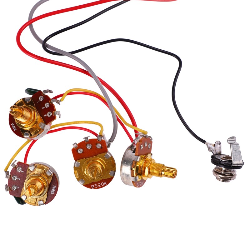 Guitar Potentiometer 18mm A500K B500K Volume Control Instrument Accessory for