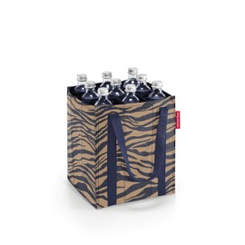 reisenthel Bottlebag - 9 Compartments, Easy Recycling of Bottles, Carrying Straps, Sumatra