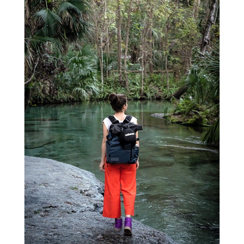 Cabeau Evolution トラベルネックピローバッグ コンパクトキャリーケース 枕を元のサイズの半分に圧縮 - クイックリリースクラスプ 荷物/バックパック/ハンドバッグに取り付け可能