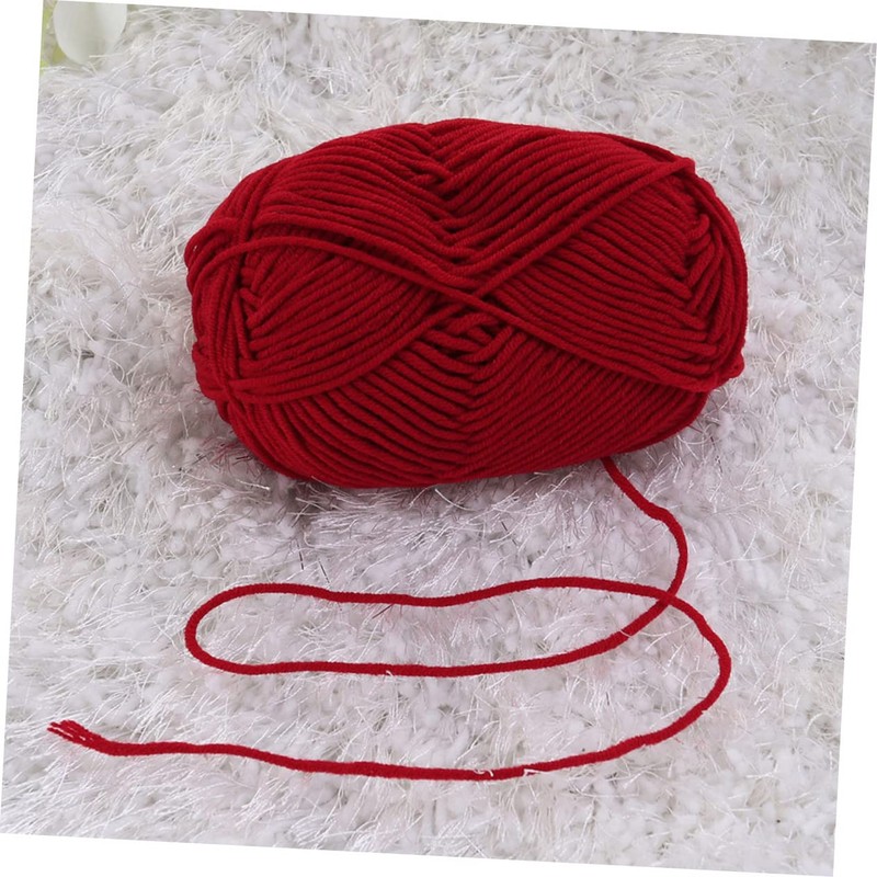 DOITOOL 5 Rolls Gradient Cotton Crochet Yarn for DIY Accessories