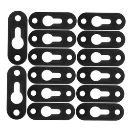 TEHAUX 30pcs Metal Keyhole Hangers Picture Hanging Plates Wall Brackets for Frames Mirrors Decor