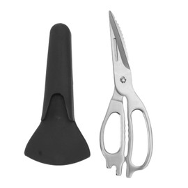 Nikou Stainless Steel Kitchen Scissors with Magnetic Scissors Sleeves, Multi-Purpose Scissors with Micro Teeth, Removable Sharpness, Robust Scissors for Barbecuing