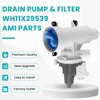 WH11X29539 AP6986715 Drain Pump and Filter Replacement Fit for GE
