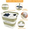 2 Pcs 42L/11.2 Gal Collapsible Laundry Basket - Foldable Plastic
