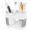 DODAMOUR Toothbrush Organizer for Bathroom, Multi-Functional 5 Slots Toothbrush Holder,