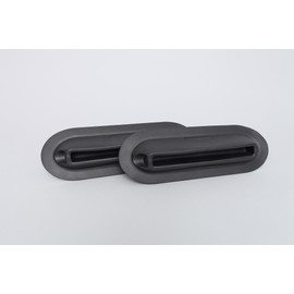2 x Car Seat Carrier with Deep Opening Seat Hook for Boat Seats (Black)