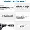 Trailer Jack Drill Adapter, Upgraded Stainless Steel 1 Inch Cordless