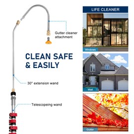TaoTazon High Pressure Washer Nozzle Set, 7 Pieces Variable Speed Connection, High Pressure Washer Quick Nozzle, 1/4" Quick Connection, 4000 PSI (Washer Wand With 7 Nozzle)