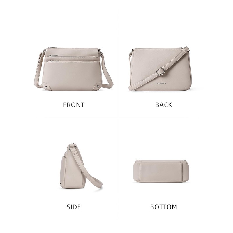 WESTBRONCO Crossbody Bags for Women, Medium Size Shoulder Handbags, Satchel