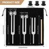 Yesaler Stimmgabel-Set 128Hz 256Hz 512Hz Aluminiumlegierung Stimmgabel Angebot Genaue Frequenzgang